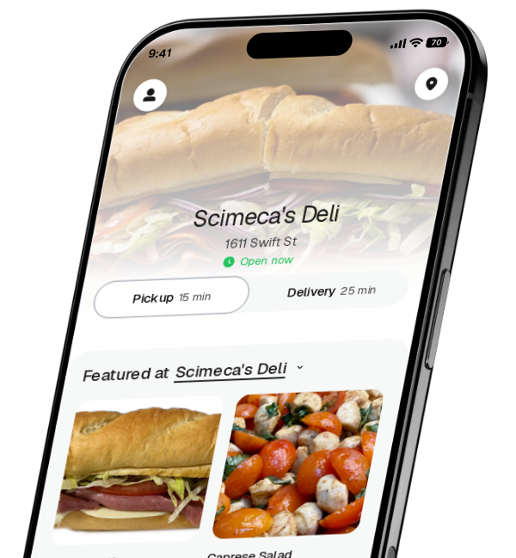 Scimeca's Deli app preview