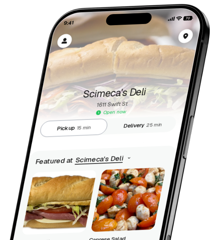 Scimeca's Deli app preview