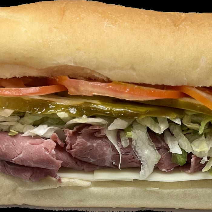 Corned Beef & Cheese Sandwich.